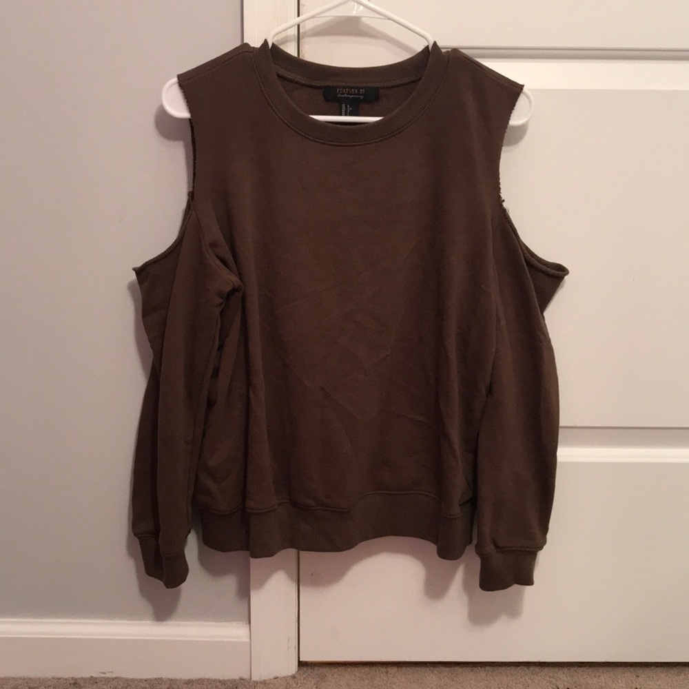 Off the shoulder sweatshirt. Open to offers!